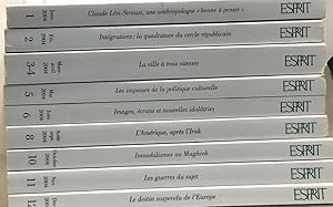 Esprit - année 2004 du n°1 au n°12 (numéro 7 et 9 manquant) - Claude Lévi Strauss Cercle républic...