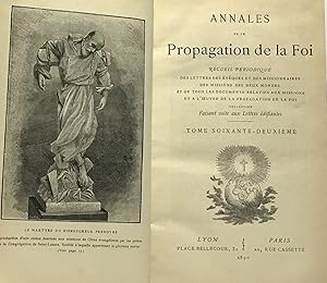 annales de la propagation de la foi - recueil périodique - tome soixante-deuxième