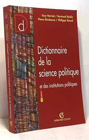 Imagen del vendedor de Dictionnaire de la science politique et des institutions politiques a la venta por crealivres