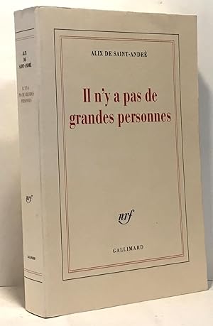 Image du vendeur pour Il n'y a pas de grandes personnes mis en vente par crealivres