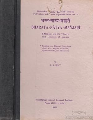 Seller image for Bharata-Natya-Manjari Bharata: On the Theory and Practice of Drama for sale by Leipziger Antiquariat