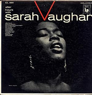 Imagen del vendedor de after hours with Sarah Vaughan (VINYL JAZZ LP) a la venta por Cat's Curiosities