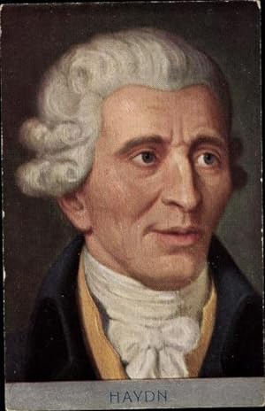 Bild des Verkufers fr Knstler Ansichtskarte / Postkarte Komponist Joseph Haydn, Wiener Klassik, Portrait zum Verkauf von akpool GmbH