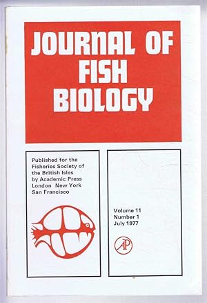 Seller image for Journal of Fish Biology. Volume 11, Number 1, July 1977 for sale by Bailgate Books Ltd