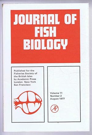 Image du vendeur pour Journal of Fish Biology. Volume 11, Number 2, August 1977 mis en vente par Bailgate Books Ltd