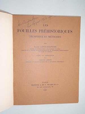 Les Fouilles Prehistoriques (Technique et Methodes)