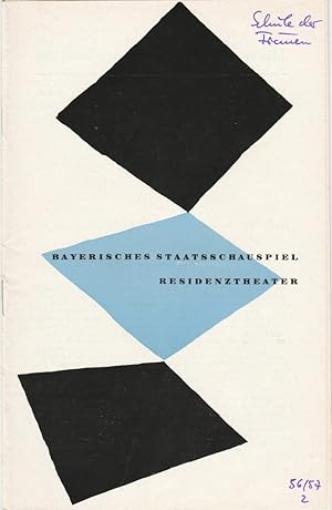 Image du vendeur pour Programmheft Neuinszenierung Moliere DIE SCHULE DER FRAUEN 12.November 1956 Residenztheater Spielzeit 1956 / 57 Heft 2 mis en vente par Programmhefte24 Schauspiel und Musiktheater der letzten 150 Jahre