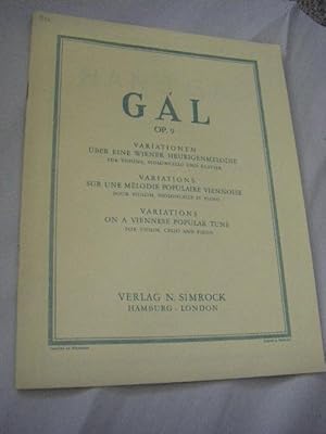 Variationen über eine Wiener Heurigenmelodie für Violine, Violoncello und Klavier (Op. 9)