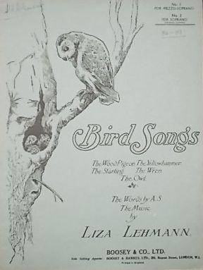 Seller image for Bird Songs (Soprano, Original Edition) for sale by Austin Sherlaw-Johnson, Secondhand Music