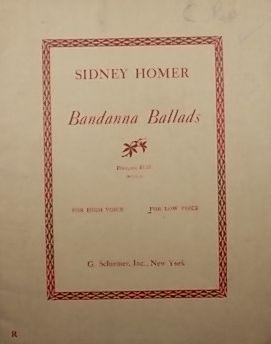 Seller image for Bandanna Ballads, Op.22, for Low Voice and Piano for sale by Austin Sherlaw-Johnson, Secondhand Music