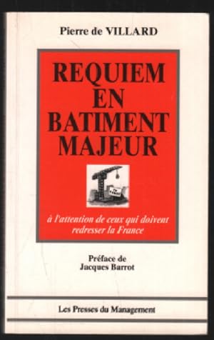 Bild des Verkufers fr Requiem en btiment majeur zum Verkauf von librairie philippe arnaiz