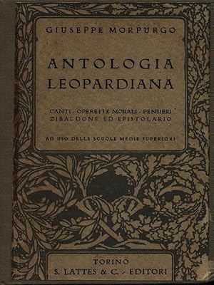 Immagine del venditore per Antologia leopardiana venduto da Librodifaccia