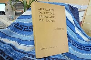 Mélanges De L'école française de Rome Antiquité MEFRA Tome 84 - 1972 - 2