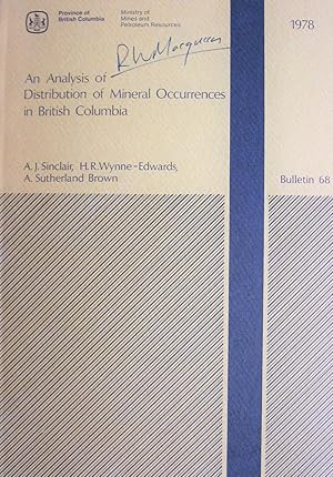 Seller image for An Analysis of Distribution of Mineral Occurrences in British Columbia for sale by Ken Jackson