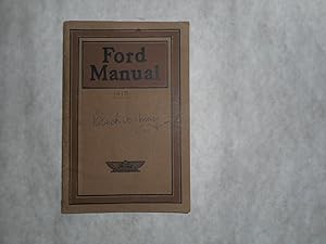 Ford Manual for Owners and Operators of Ford Cars