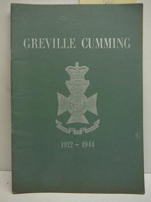 Bild des Verkufers fr Greville C. Elliott Cumming zum Verkauf von Imperial Books and Collectibles