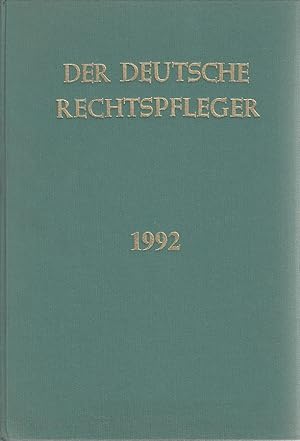 Der Deutsche Rechtspfleger, 100. Jahrgang 1992