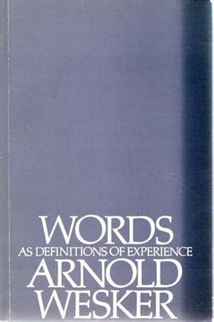 Seller image for Words as Definitions of Experience for sale by Goulds Book Arcade, Sydney