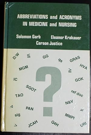 Immagine del venditore per Abbreviations and Acronyms in Medicine and Nursing venduto da GuthrieBooks