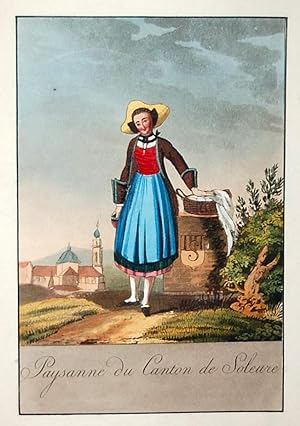 Imagen del vendedor de A Collection of Swiss Costumes, in Miniature, Designed by Reinhardt. Each Plate Represents a View taken on the Spot; To which is added a Description in French and English - Collection de Costumes Suisses, d'Aprs les Dessins de Reinhardt. a la venta por Forest Books, ABA-ILAB