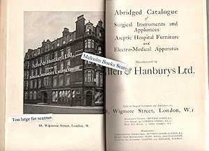 Abridged Catalogue of Surgical Instruments and Appliances, Aseptic Hospital Furniture and Electro...