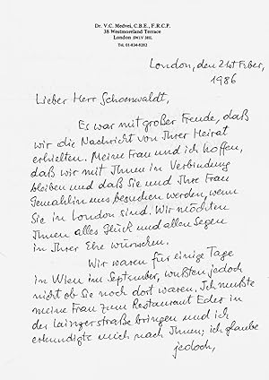 Imagen del vendedor de Eigenh. Brief mit U. a la venta por Antiquariat INLIBRIS Gilhofer Nfg. GmbH