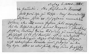 Seller image for Eigenh. Postkarte. for sale by Antiquariat INLIBRIS Gilhofer Nfg. GmbH