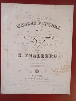 Bild des Verkufers fr Marche Funbre varie pour le Piano. Oeuvre 59. Pl.Nr. 4029. zum Verkauf von Antiquariat Klabund Wien
