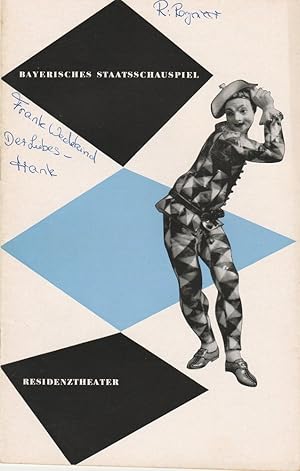 Bild des Verkufers fr Programmheft Neuinszenierung Frank Wedekind DER LIEBESTRANK 20. Mai 1954 Residenztheater Spielzeit 1953 / 54 Heft 9 zum Verkauf von Programmhefte24 Schauspiel und Musiktheater der letzten 150 Jahre