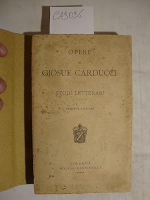 Opere di Giosue Carducci - Studi letterari