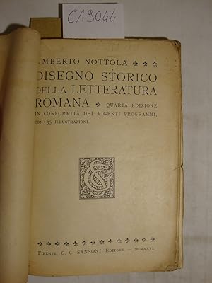Disegno storico della letteratura romana