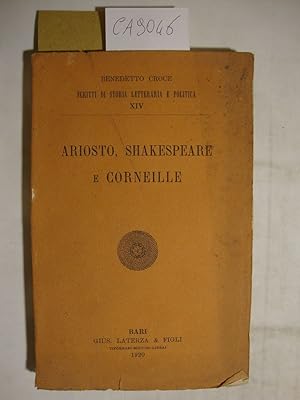 Ariosto, Shakespeare e Corneille