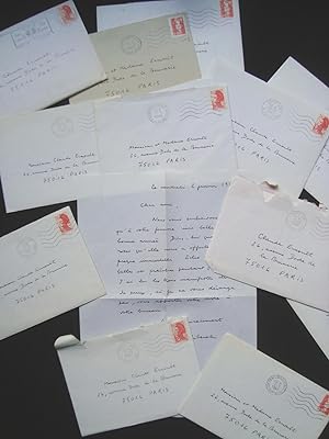 Lot de lettres autographes signées adressées à Claude Ernoult -