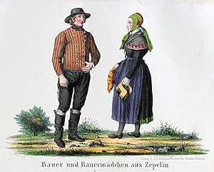 Bauer und Bauernmädchen aus Zepelin.