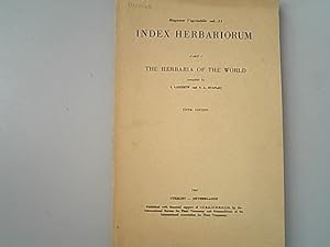 Bild des Verkufers fr Index Herbariorum Part 1. : the Herbaria of The World. Regnum Vegetabile, 31. zum Verkauf von Antiquariat Bookfarm