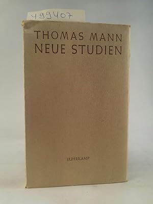 Seller image for Neue Studien. for sale by ANTIQUARIAT Franke BRUDDENBOOKS