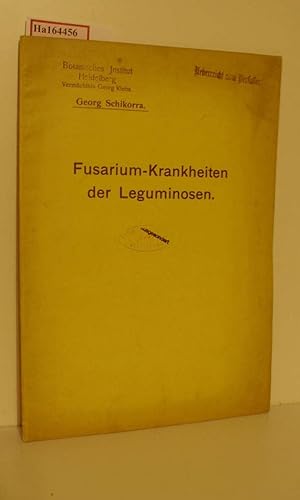 Bild des Verkufers fr Fusarium-Krankheiten der Leguminosen. Dissertation/ Berlin. zum Verkauf von ralfs-buecherkiste