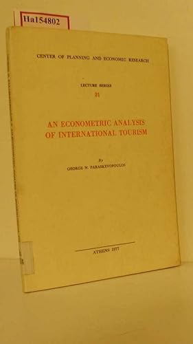 Seller image for An Econometric Analysis of International Tourism. for sale by ralfs-buecherkiste