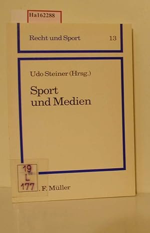 Bild des Verkufers fr Sport und Medien. (=Recht und Sport, Band 13). zum Verkauf von ralfs-buecherkiste