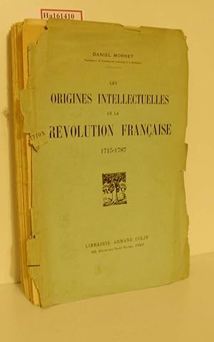 Image du vendeur pour Les Origines Intellectuelles de la Revolution Francaise 1715- 1787. mis en vente par ralfs-buecherkiste