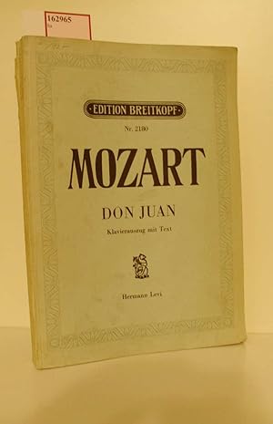 Immagine del venditore per W. A. Mozart. Il Dissoluto Punito ossia il Don Giovanni. Dramma giocoso in due atti. Text von Lorenzo da Ponto. venduto da ralfs-buecherkiste