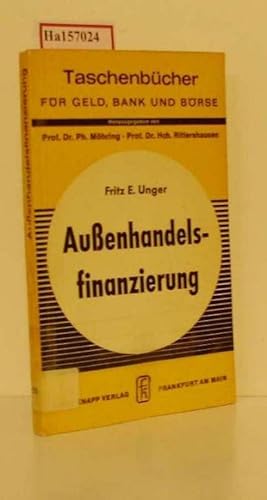 Bild des Verkufers fr Auenhandelsfinanzierung. (Taschenbcher fr Geld, Bank und Brse). zum Verkauf von ralfs-buecherkiste