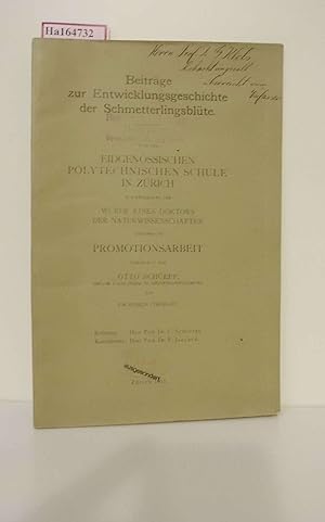 Seller image for Beitrge zur Entwicklungsgeschichte der Schmetterlingsblte. Promotion/ Zrich. for sale by ralfs-buecherkiste