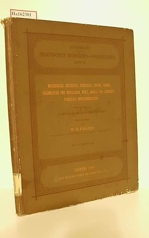 Bild des Verkufers fr Handbuch fr den practischen Maschinen-Constructuer. Band IV. Mathematik, Mechanik, Hydraulik, Physik, Chemie, Feldmessen und Nivelliren, Mnz-, Mass- und Gewichtstabellen, Industriegesetze. zum Verkauf von ralfs-buecherkiste