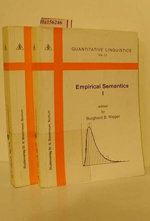 Seller image for Empirical Semantics. Vol. I+ II: A Collection of New Approaches in the Field. ( = Quantitative Linguistics, 12+ 13) . 2 Vols. for sale by ralfs-buecherkiste