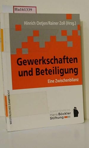 Seller image for Gewerkschaften und Beteiligung - eine Zwischenbilanz. Ein Beitrag des Hattinger Kreises. (=Schriftenreihe Hans Böckler Stiftung). for sale by ralfs-buecherkiste
