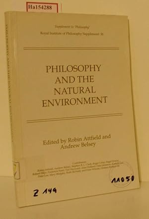 Bild des Verkufers fr Philosophy and the Natural Environment. zum Verkauf von ralfs-buecherkiste