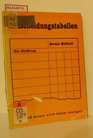 Imagen del vendedor de Entscheidungstabellen. Eine Einfhrung. a la venta por ralfs-buecherkiste