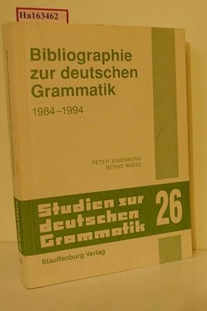 Bild des Verkufers fr Bibliographie zur deutschen Grammatik 1984-1994. (=Studien zur deutschen Grammatik; Band 26). zum Verkauf von ralfs-buecherkiste