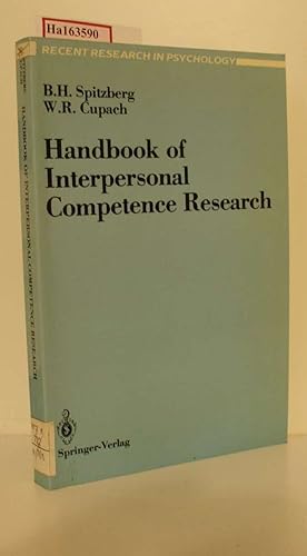 Image du vendeur pour Handbook of Interpersonal Competence Research. mis en vente par ralfs-buecherkiste